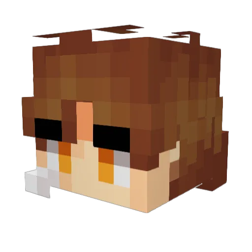 The_masked_Red Minecraft avatar head, 3D render