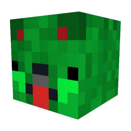 The_null2b2t Minecraft avatar head, 3D render