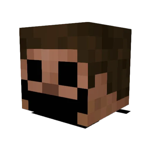 The_purpul3 Minecraft avatar head, 3D render