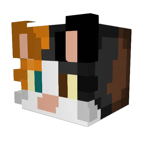 The_puselord Minecraft avatar head, 3D render