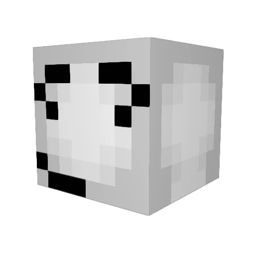 The_realDrakey Minecraft avatar head, 3D render