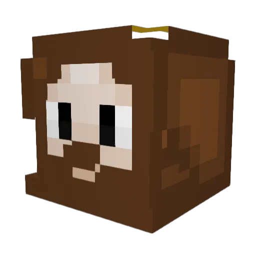 The_real_god1 Minecraft avatar head, 3D render