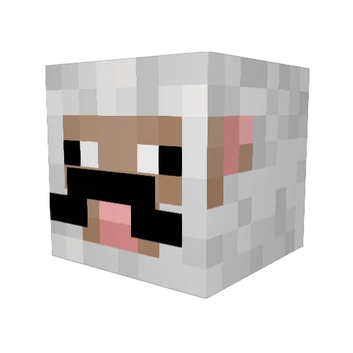 The_sheep71 Minecraft avatar head, 3D render
