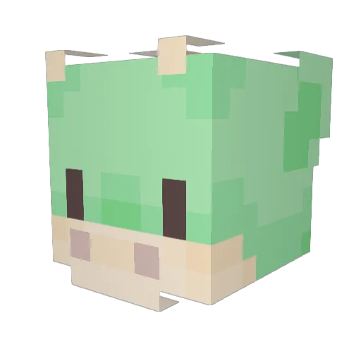 TheaSpp Minecraft avatar head, 3D render