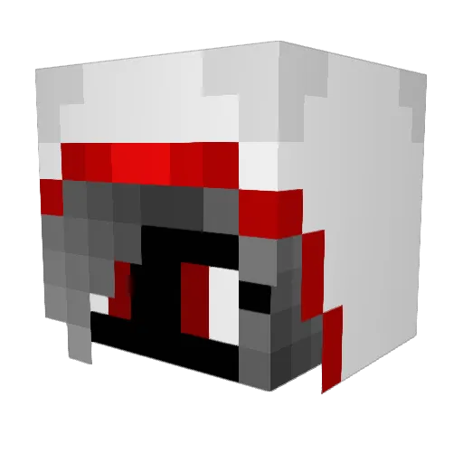 TheaTheWolf Minecraft avatar head, 3D render