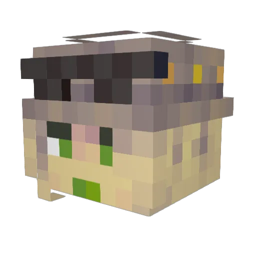 Thea_SM Minecraft avatar head, 3D render