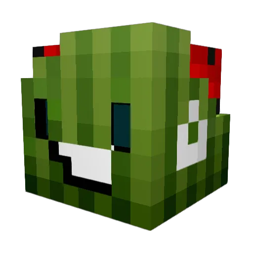 TheabruzzXD Minecraft avatar head, 3D render
