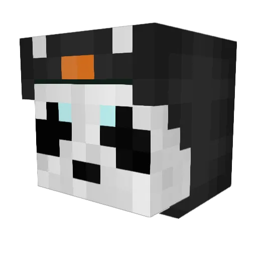 Theal_ Minecraft avatar head, 3D render