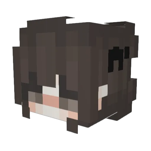 TheamZero Minecraft avatar head, 3D render