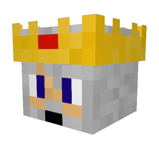 Theassi Minecraft avatar head, 3D render