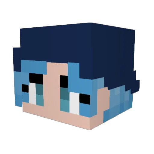 TheaterTaco Minecraft avatar head, 3D render