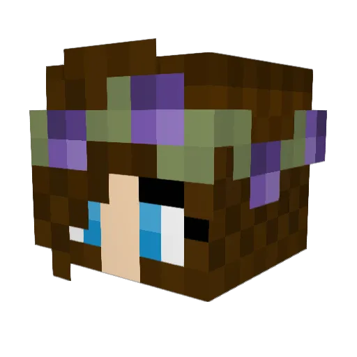 TheatreBadger Minecraft avatar head, 3D render