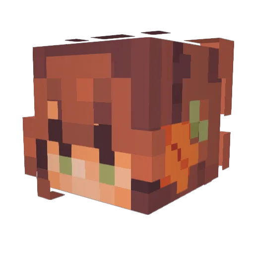 TheatreMoon Minecraft avatar head, 3D render