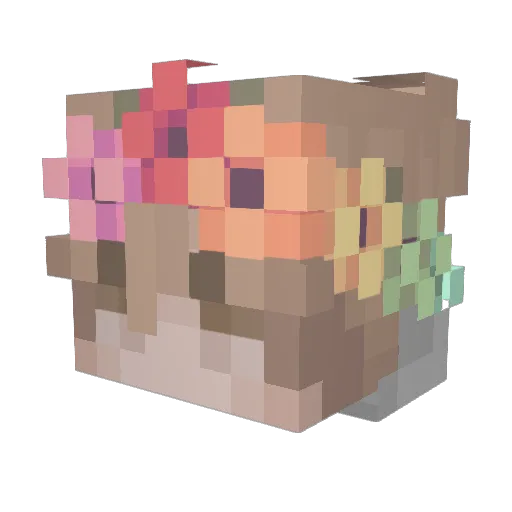 Theatrenerd8924 Minecraft avatar head, 3D render