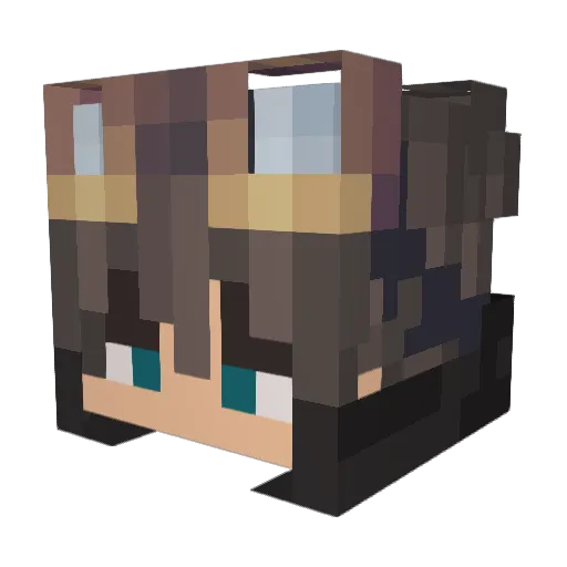 Thebackstabber3 Minecraft avatar head, 3D render