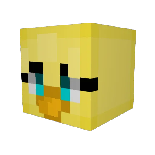 Thebangi123 Minecraft avatar head, 3D render