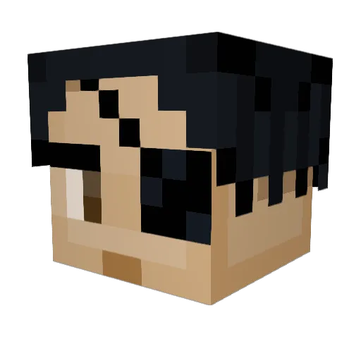 Thebeast10007 Minecraft avatar head, 3D render
