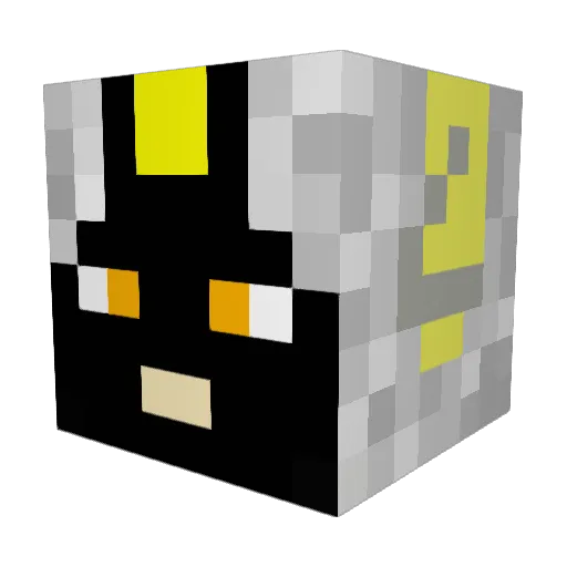 ThebeastLemon Minecraft avatar head, 3D render