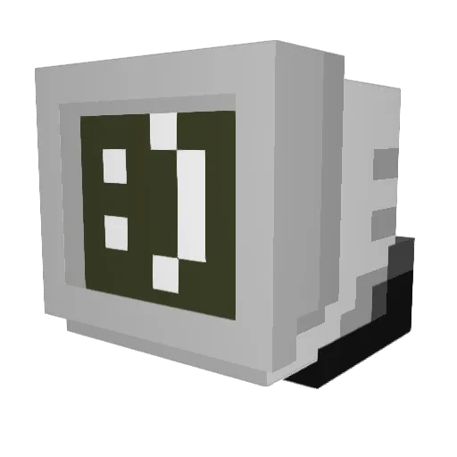 ThebestPROTO Minecraft avatar head, 3D render