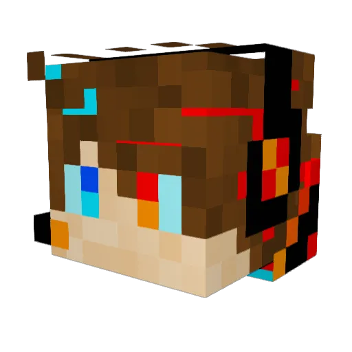 Thebestdiamonds Minecraft avatar head, 3D render