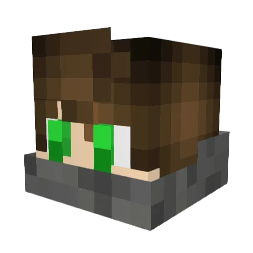 Thebgamer43 Minecraft avatar head, 3D render