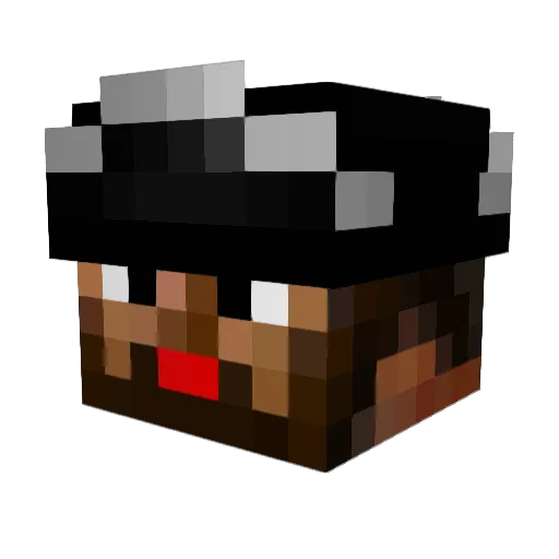 Thebink0 Minecraft avatar head, 3D render