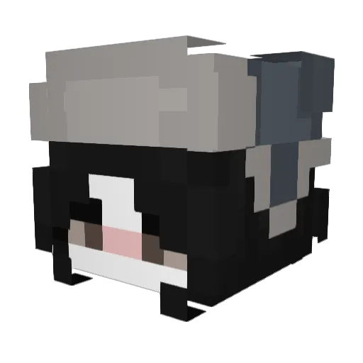 Theblue_bear Minecraft avatar head, 3D render