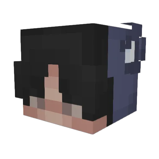Thebogart Minecraft avatar head, 3D render