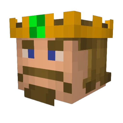 Theboss150 Minecraft avatar head, 3D render