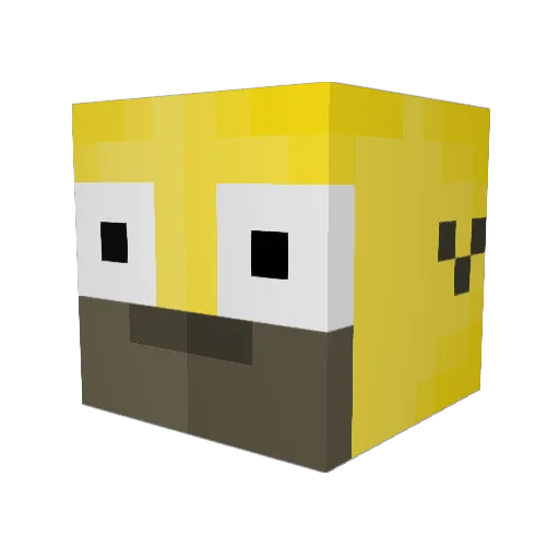 Theboyjeroen Minecraft avatar head, 3D render