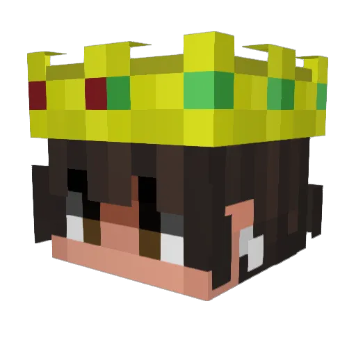 Thebrist16 Minecraft avatar head, 3D render