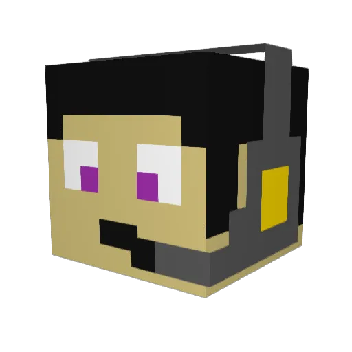 ThebuildPro135 Minecraft avatar head, 3D render