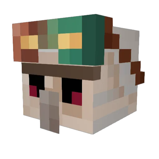 Thebuilder86 Minecraft avatar head, 3D render