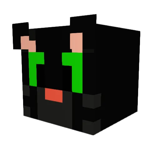 Theburningponies Minecraft avatar head, 3D render