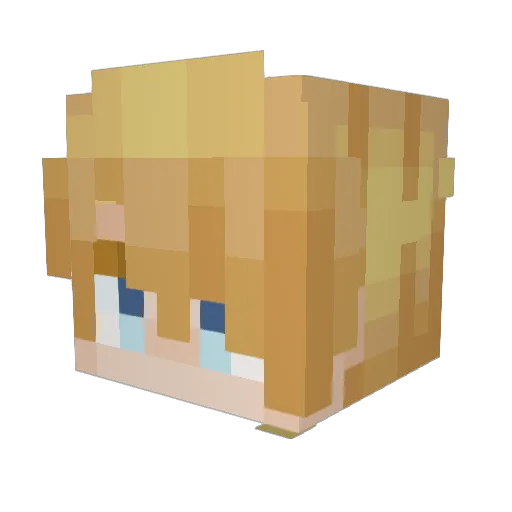 Thecandylover48 Minecraft avatar head, 3D render
