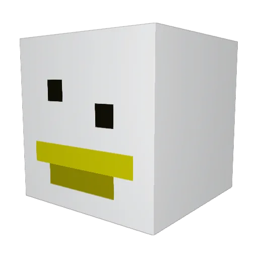 Thechnokitty Minecraft avatar head, 3D render