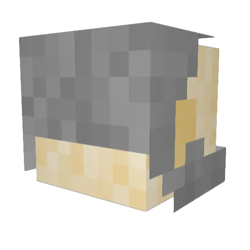 Thecovar99 Minecraft avatar head, 3D render