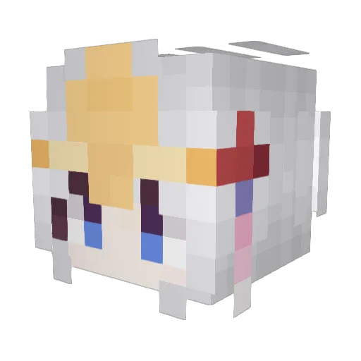 Thecrabcrab6 Minecraft avatar head, 3D render