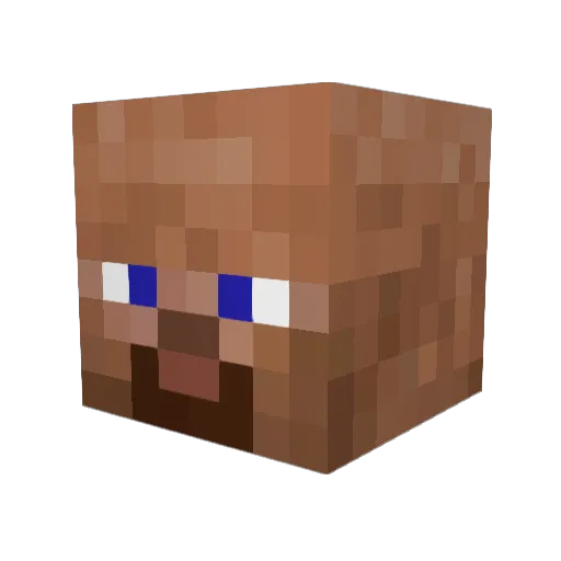 Thecraftgerm Minecraft avatar head, 3D render