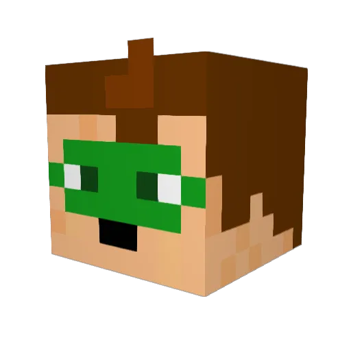 Thecraftsman132 Minecraft avatar head, 3D render
