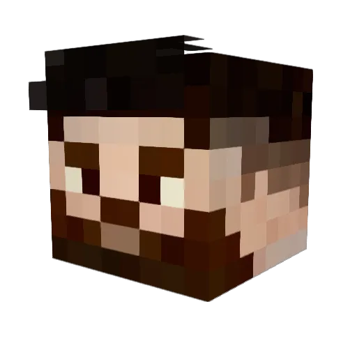 Thecrio Minecraft avatar head, 3D render