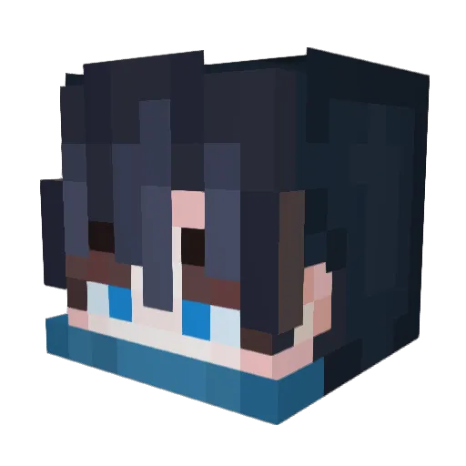 Thedam93100 Minecraft avatar head, 3D render