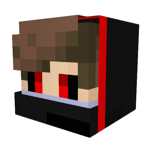 Thedark1080 Minecraft avatar head, 3D render