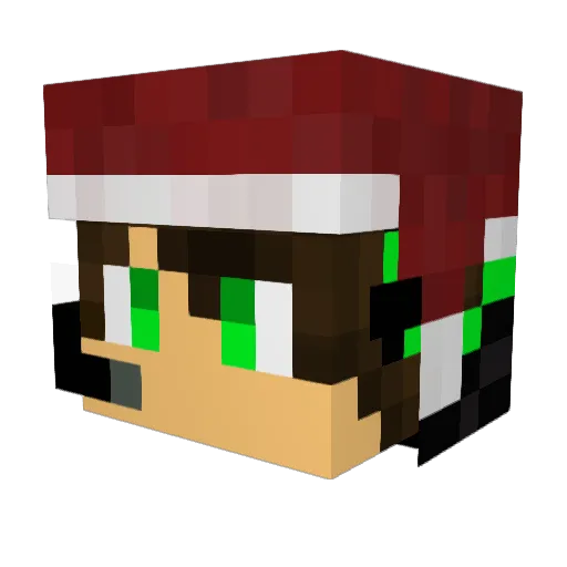Thedarkestroll Minecraft avatar head, 3D render