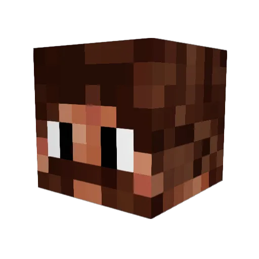 Thedarkknightlp Minecraft avatar head, 3D render