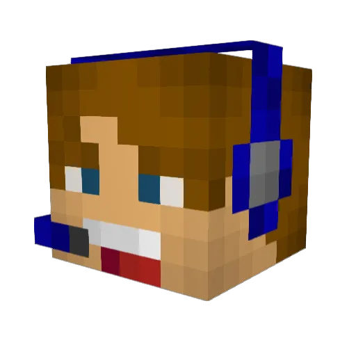 Thedarkman03 Minecraft avatar head, 3D render