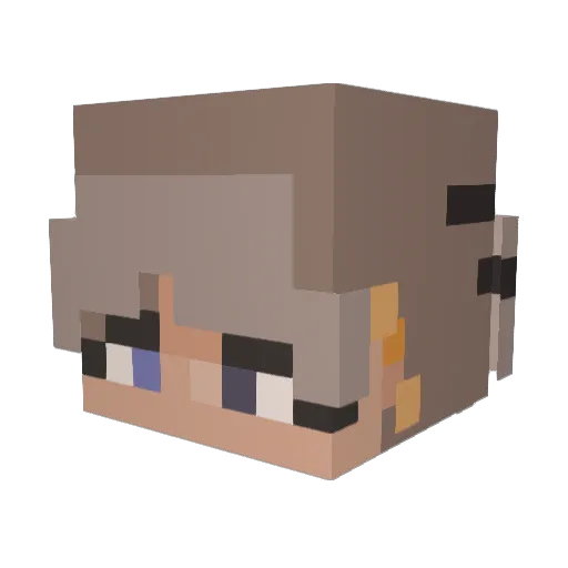 Thedemoneye Minecraft avatar head, 3D render