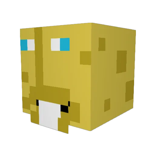 Thedillys Minecraft avatar head, 3D render
