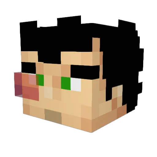 Thedizzyboi Minecraft avatar head, 3D render