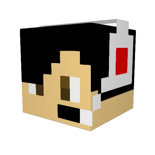 Thedjcjs5 Minecraft avatar head, 3D render